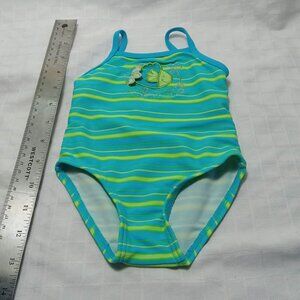 Cute blue and green swimsuit with a fish, 18 months